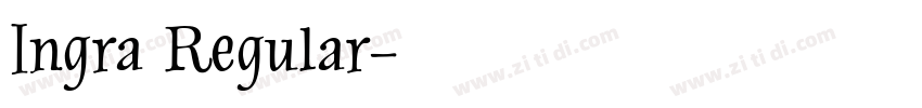 Ingra Regular字体转换
